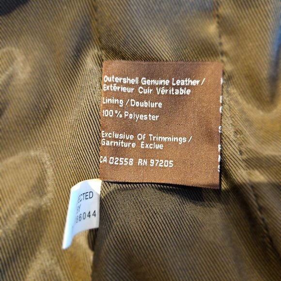Vintage Danier Leather Moto Jacket - Dark Brown - Picture 4 of 5